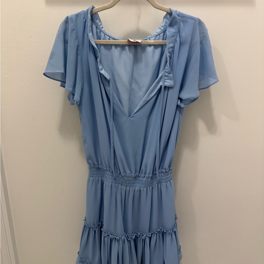 Elegant Blue Women's Dress